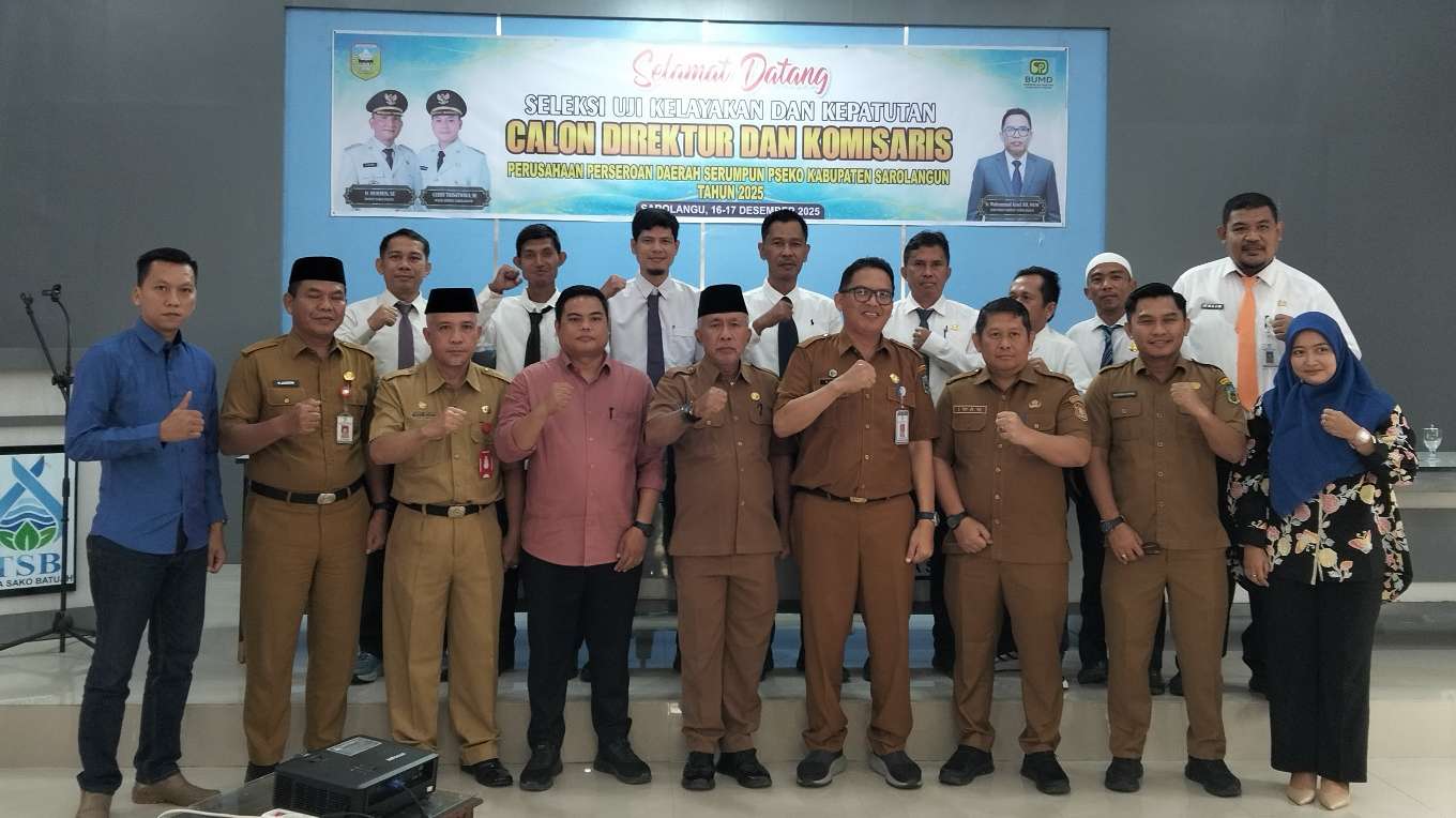 Sekda Sarolangun Muhammad Arief Buka Seleksi UKK Calon Direktur dan Calon Komisaris Persorada Serumpun Pseko Tahun 2025