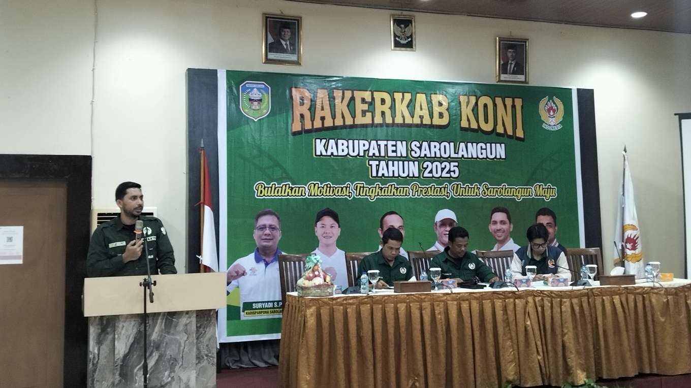 Rakerkab KONI Kabupaten Sarolangun Tahun 2025, Arsadt Abdullah : Rumuskan Langkah Terbaik Tahun 2026