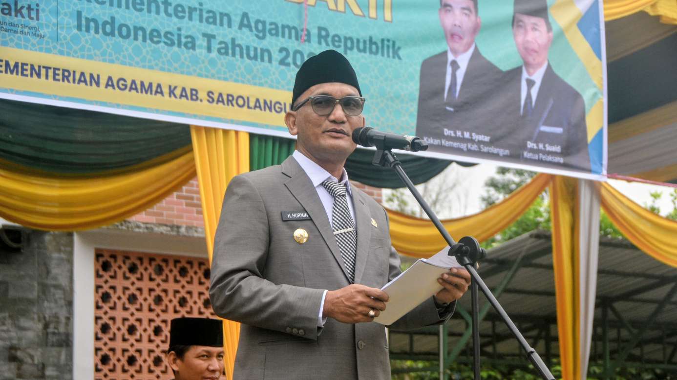 Peringatan HAB Ke-80 Kemenag Tahun 2026 Berlangsung Sukses, Bupati Sarolangun Hurmin Sampaikan Amanat Mentri Agama RI Nasaruddin Umar 