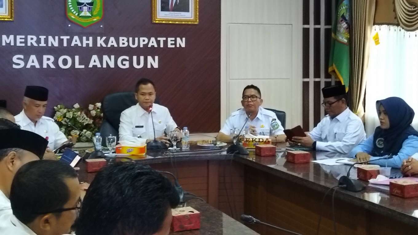Wabup Sarolangun Gerry Trisatwika Pimpin Rakor Percepatan Program Makan Bergizi Gratis 